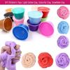 QC 2hildren's Toys: Light Cotton Clay, Colourful Clay, Snowflake Clay Party Favors Birthday Gift Stress Relief Toy for Kid