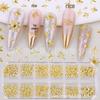 Gold Star Ray Luxury Nail Art Decorations