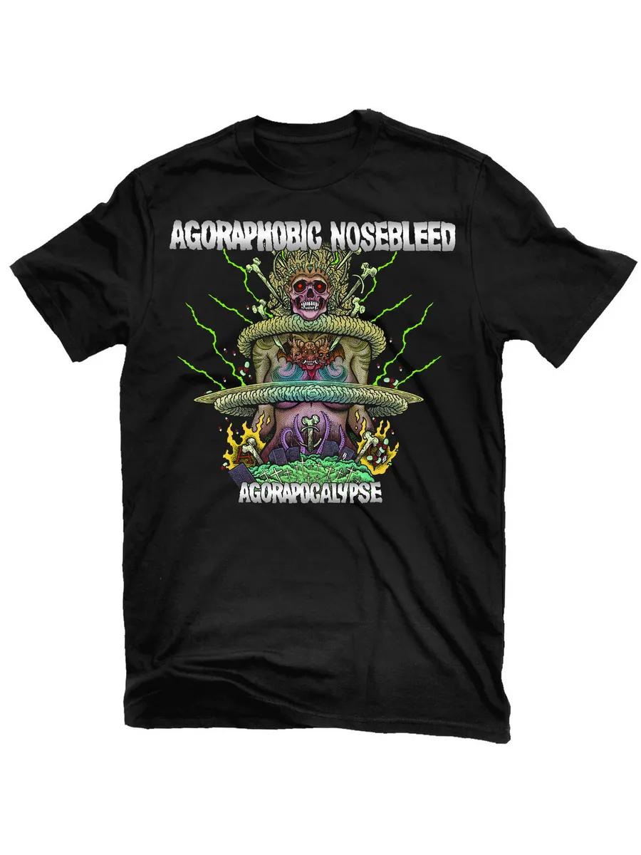 

Men s Agoraphobic Nosebleed Graphic T-Shirt, 100% Cotton Crew Neck Short Sleeve Tee, Casual Summer Top for Daily Wear and Gift 2XL