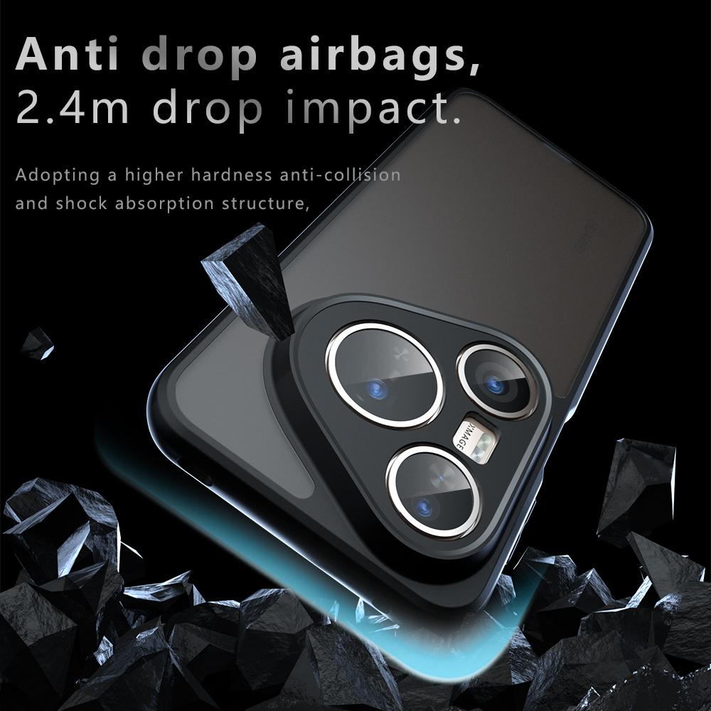 for HUAWEI Pura 80 Pro + Shockproof Matte Phone Case Acrylic Bumper Soft Cover for HUAWEI Pura 80 Ultra Clear Shell Funda