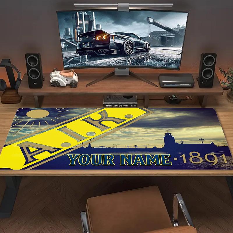 Custom Name AIK Mouse Pad Large Gaming Table Cushion Non-slip Laptop Tablet Big Mousepad XXL Mat Mini PC Playmat With Lock edge_XIA