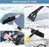 New 3 In 1 Adjustable Ice Scraper Brush Car Windshield Snow Remove Car Snow Removal Brush Car Cleaning Car Interior Wash Tool