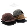 Retro Women's Washed Corduroy Short-brimmed Baseball Cap Outdoor Sports Men's Sunscreen Sunshade Simple Cap
