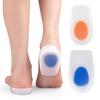 White Blue Self-Adhesive Shock-Absorbing U-Shaped Heel Pad Insole