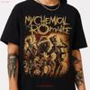 My Chemical Romance Skeleton Parade T Shirt Gothic MCR Marching Band Reprint Vintage Washed Versatile Comfortable Breathable