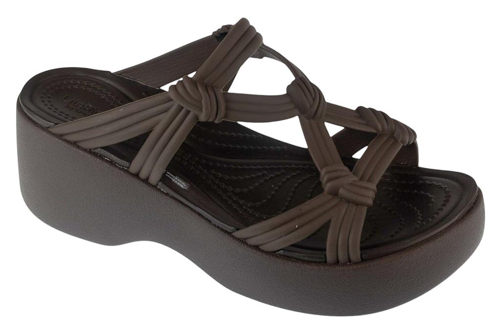 Crocs Brooklyn Knot Sky Sandale W, Damen braune Sandalen