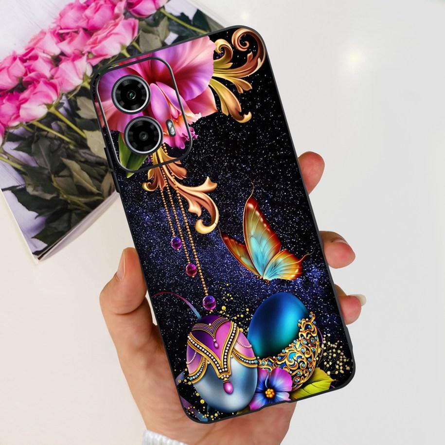 For Motorola Moto G24 Power Case 2024 New Fashion Flower Silicone Soft Back Cover For Moto G24 G34 Phone Case MotoG24 G 24 Coque