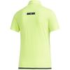 Adidas Logo Print Short Sleeve Polo Shirt Women tops Fluorescent-Green FJ3848