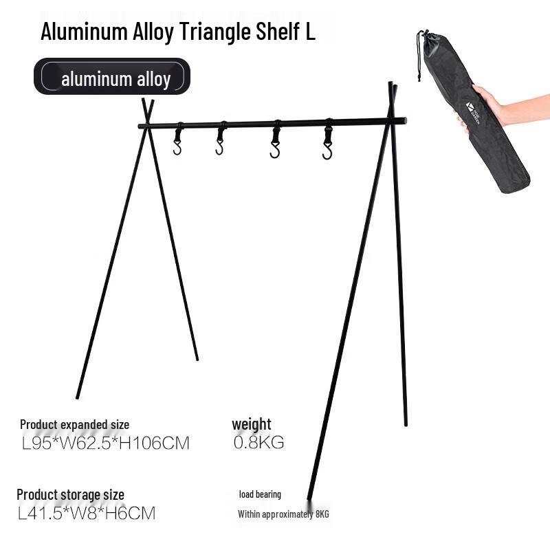 Mobigarden Outdoor Portable Tripod Storage Rack