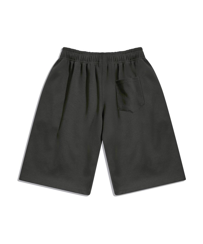 MINIMALPROJECT Minimal Embroidered Logo Wide Half Pants Msp305 [Darkgray]