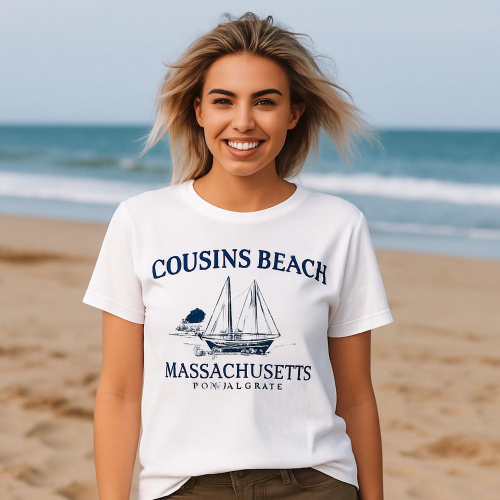 Футболка Пляж Кузенов Массачусетс | Футболка из сериала «Лето, когда я стала красивой» Унисекс M