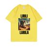 Lirili Larila Funny Cactus Elephant with Sandals Meme Tshirt Unisex Women Casual Cotton Vintage Tshirts Brain Rot Memes T Shirt
