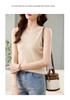 Women's 100% Cashmere Round Neck Spaghetti Strap Knit Vest - New Autumn/Winter Style Sleeveless Base Layer.
