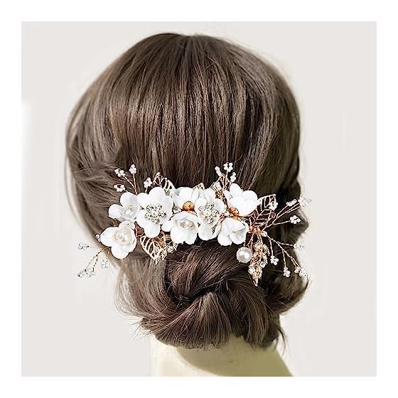 3-Piece Set Pearl Flower Hair Pins & Kanzashi Hair Accessories for Women - Elegant Handmade Designs for Formal Occasions, Kimono, and Everyday Wear