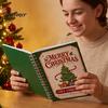 Portable Memory Keeper for Cash Christmas Gift Card Book, 7" x 5" Spiral Bound Merry Unique DIY Holiday Solution Booklet, Greeting Album, Personalized
