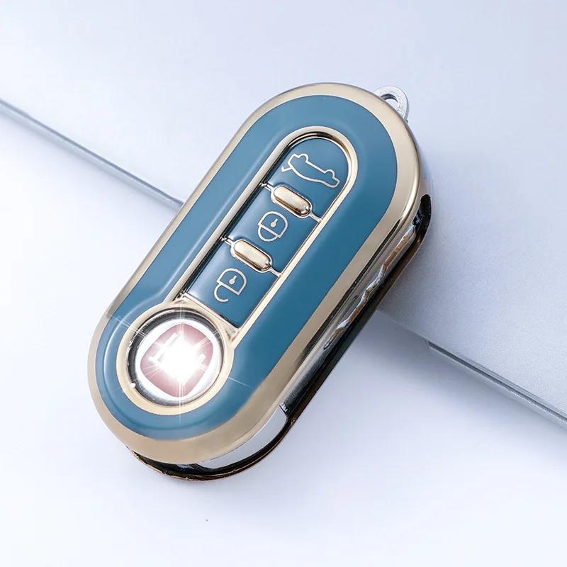 TPU Auto Schlüsselhülle Abdeckung für Fiat 500 Ducato Panda 500L Punto Lancia Musa für Citroen Jumper für Peugeot Boxer Auto Zubehör