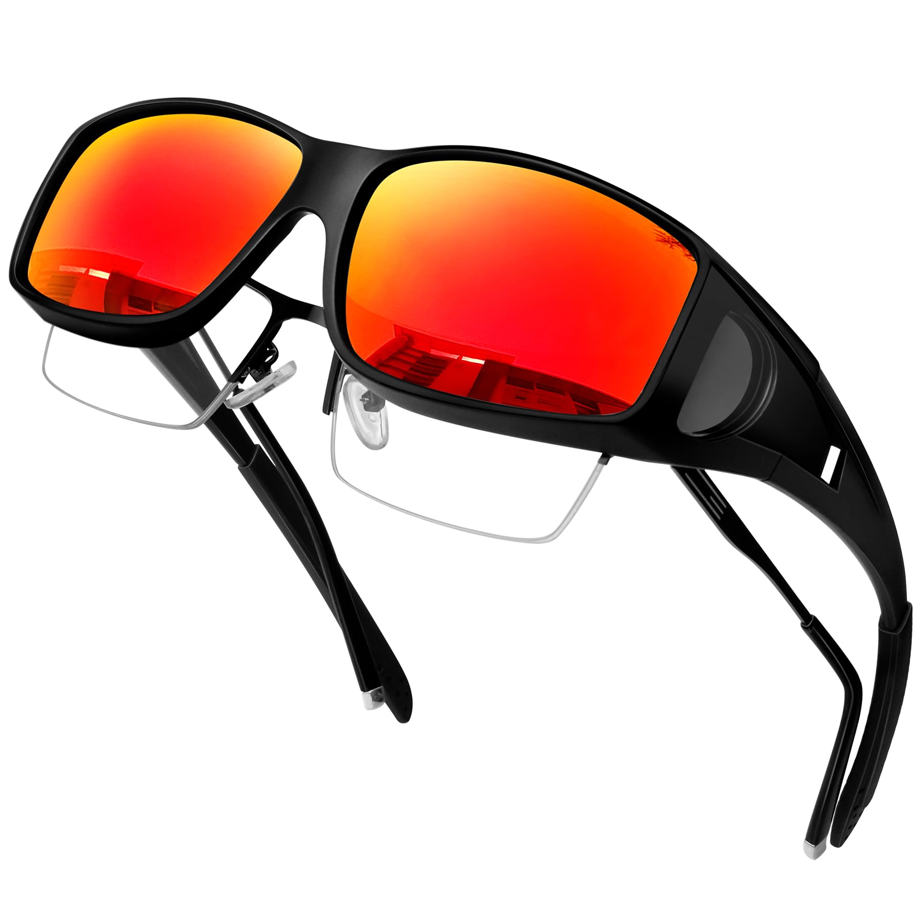 

KANASTAL UV for Men and Perfect for and Sports Over-the-Eye Sunglasses, Polarized, Protection, Lightweight, Women, Driving, Fishing, (Mirror Orange)