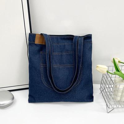 Spring New Denim Shoulder Bag - Large Capacity Tote for Moms & Students