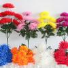 7 Heads /1pcs 55cm golden chrysanthemum branch plastic Artificial flowers flores DIY wedding home decoration plant