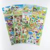 4 Sheetsset Candy Cake Food Drink Stickers Children Cartoon 3D Bubble Foam Sticker For Kids Diy Scrapbook Notebook Decoration