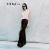 MO&Co. Women's Summer Triacetate Flared Slit Pants