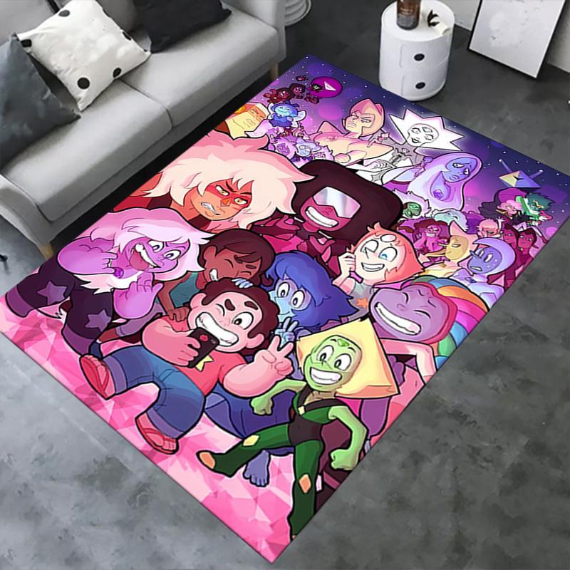 office carpet: Steven Universe cartoon character selfie carpet, can be used to protect the sofa chair - vibrant children's room decorative m
