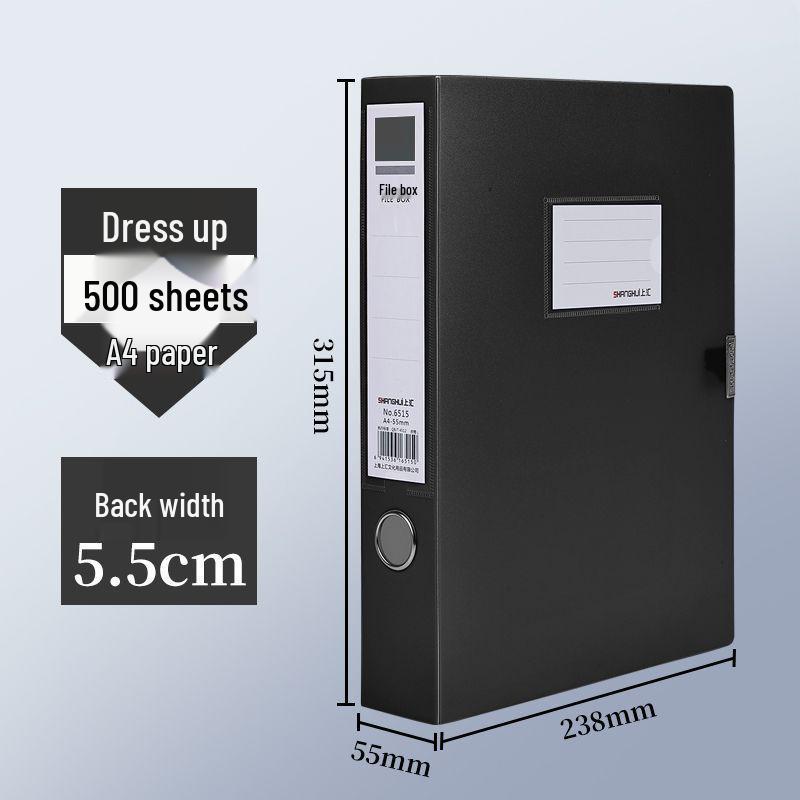 A4 Dokumentenorganisations-Aufbewahrungsbox - Verdickte Plastikmappe für Konten & Verträge