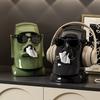 Shinest Eco-friendly Vinyl 2025 Creative Modern Art Moai Tissue Box Multifunctional Home Office Accessory Headphone Glasses