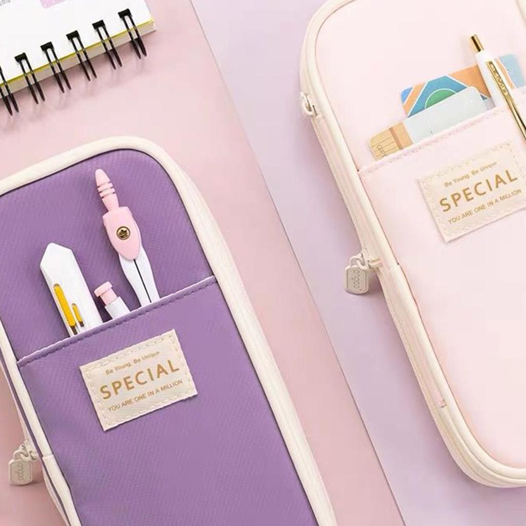 Koreanska Stilar Pennskrin Stor Kapacitet Pennlåda Enkel Pennpåse Skolkontorsmaterial För Studenter Förvaring