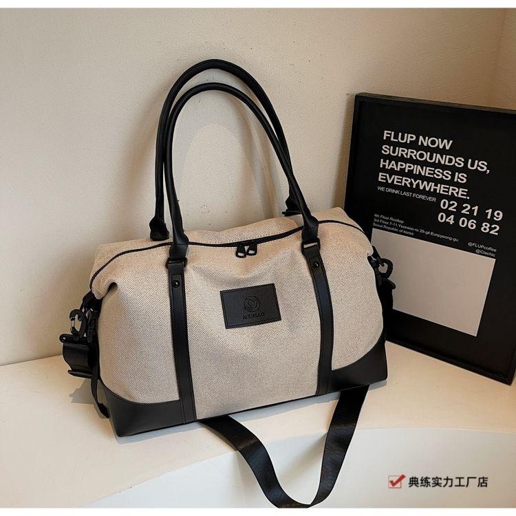 Large capacity portable short-distance travel bag women's light going out luggage bag crossbody travel going out fitness sports new