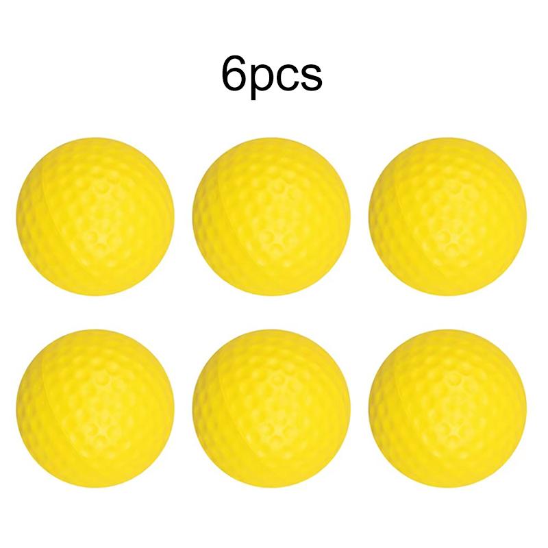 2~10pcs Practice Foam Golf Balls Yellow Indoor Sports Soft Ball Durable Suitable for Beginners Backyard Outdoor Training TMZ