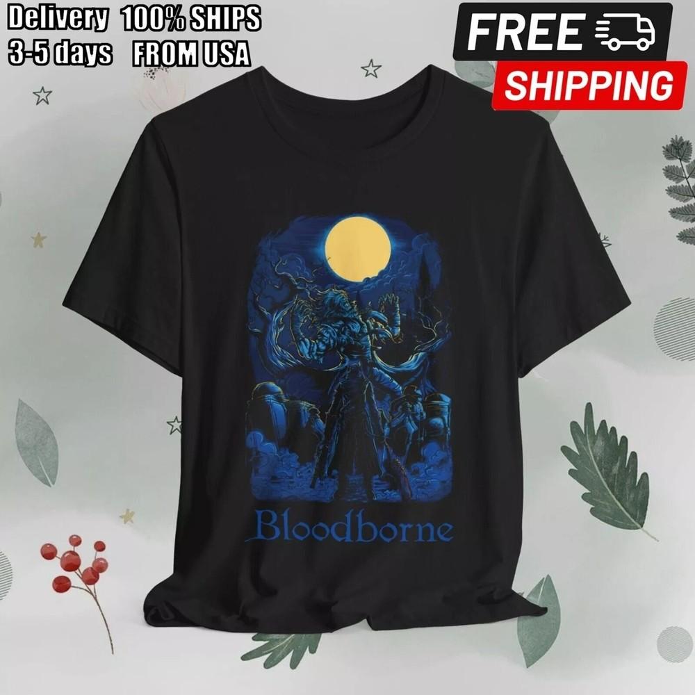 Футболка Bloodborne, Bloodborne, Отец Гаскойн, From Software, The Old Hunters Унисекс Футболка XL