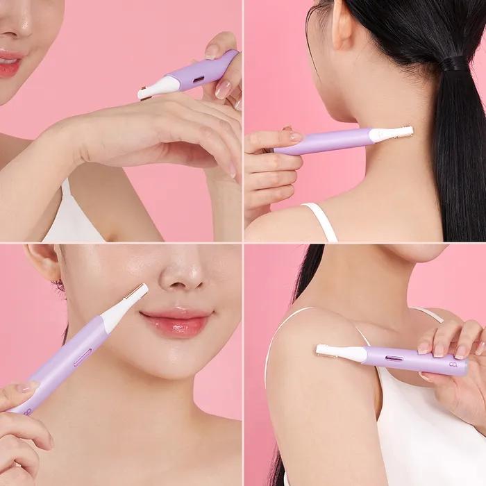 Oha Aparat electric de tuns sprâncene Aparat electric de ras pentru sprâncene Aparat de tuns sprâncene reîncărcabil