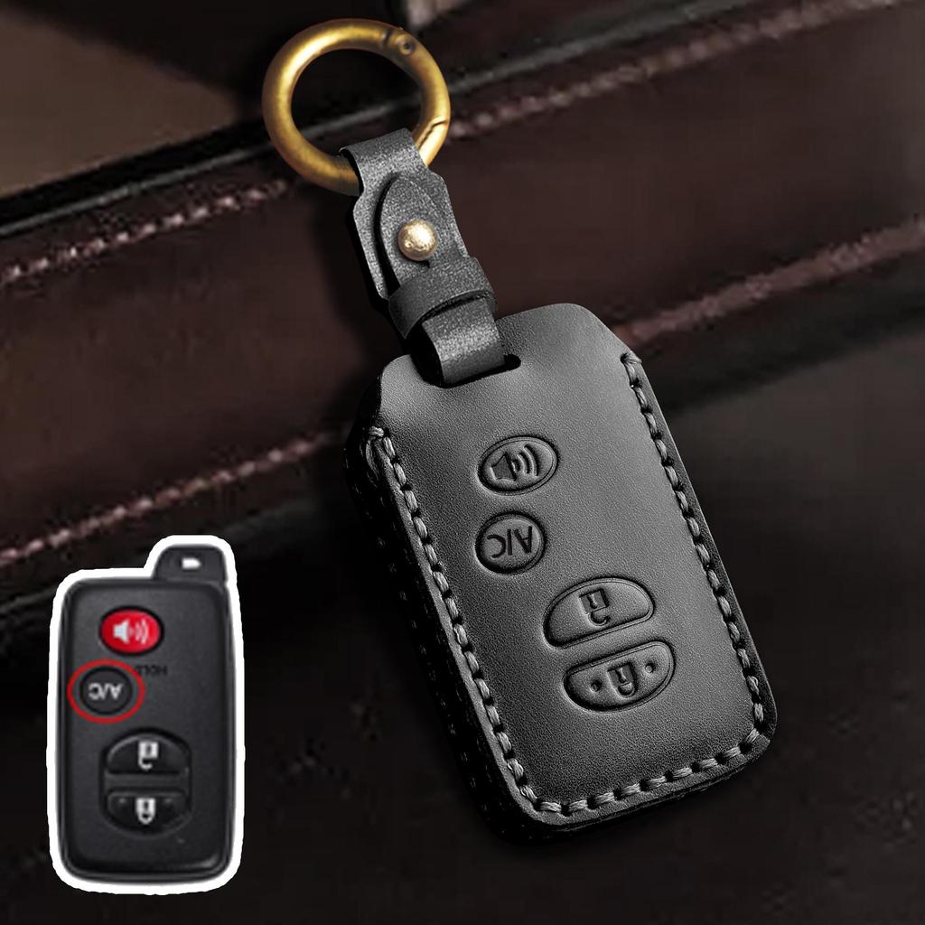 Genuine Leather Key Cover for Toyota Highlander and Land Cruiser (Old Models)