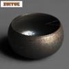 110ml Coarse Pottery Kiln Fambe Teacup Aesthetic Tea Bowl Mug Tea-tasting Fragrance Cup Jianzhan Master Cups Tea Services Craft