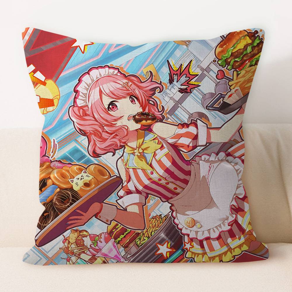 A-Airi Momoi Cartoon Cushion Cover Pillowcase Upholstery Sofa Throw Pillow Home Decor Pillowcas