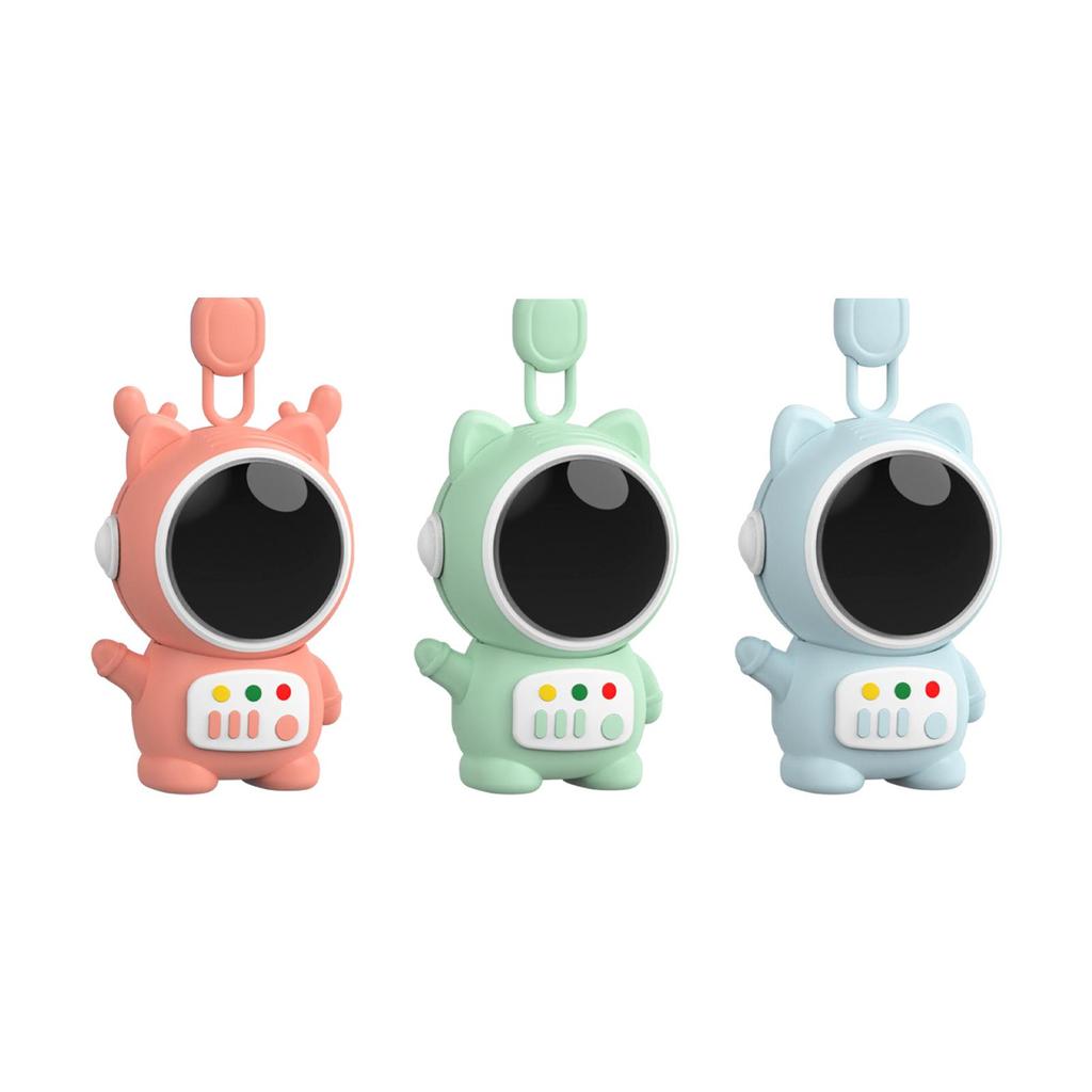 Personal Fan Cute Spaceman Ornament Cartoon 2 Wind Speeds Portable Cordless Fan for Jogging Sports Outdoor Indoor Camping Travel