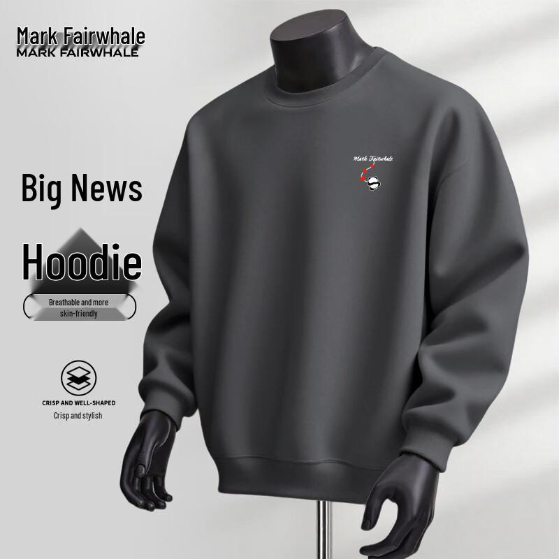 

Mark Fairwhale Men s Red Heart Bear Print Round Neck Sweatshirt XL