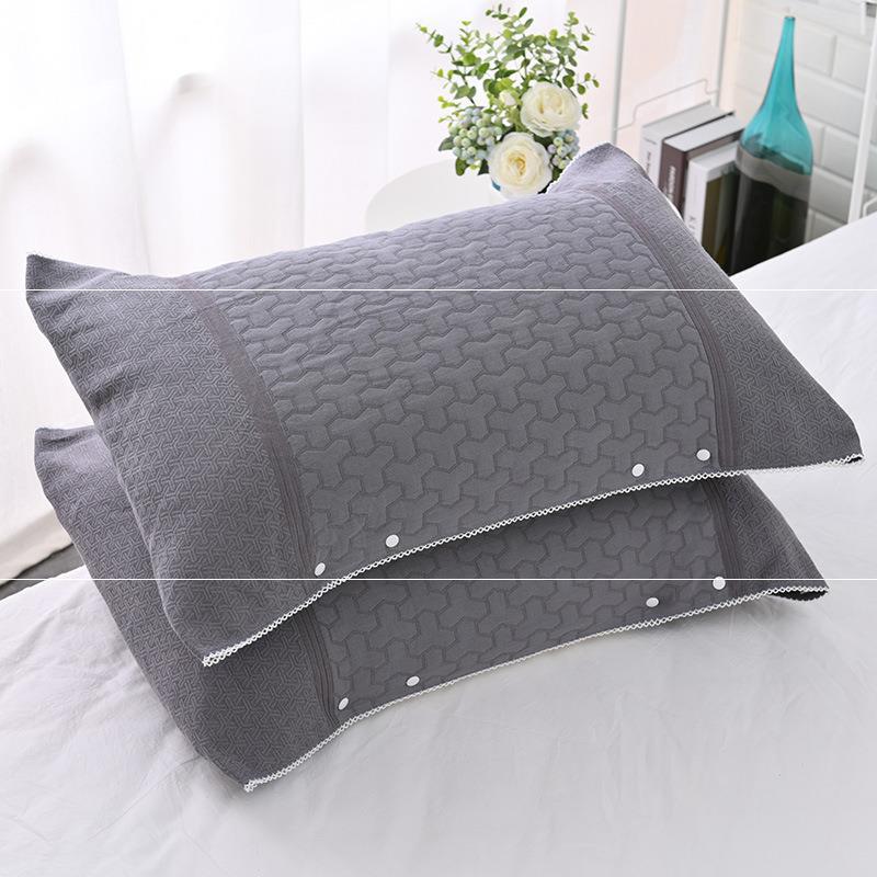 Buckle Design Can Be Fixed and Adjustable Non-slip Slip Off Pillowcase Single Gauze Pillow Cover Magic Pillow Cover Pillow Case