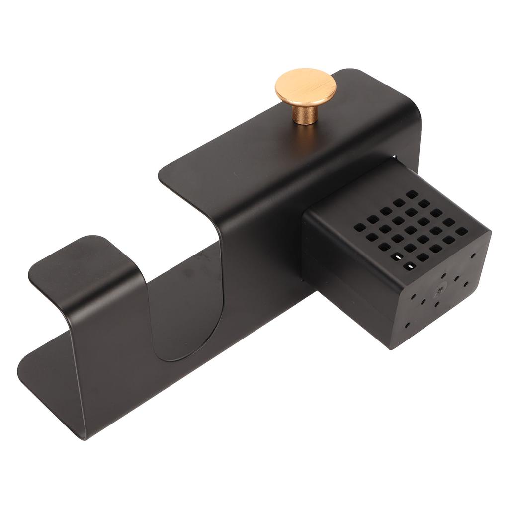 Hair Dryer Holder Punching Wall Mounted Space Saving Hair Dryer Rack with Storage Cup