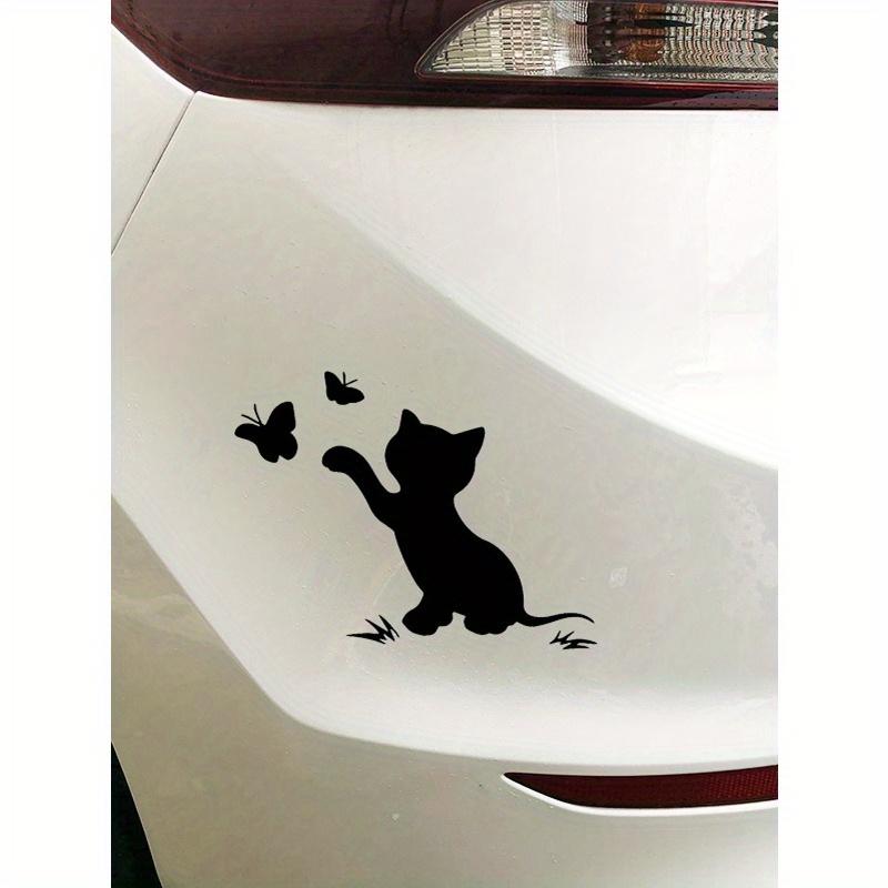 1 pz Adesivo per auto con motivo gatto