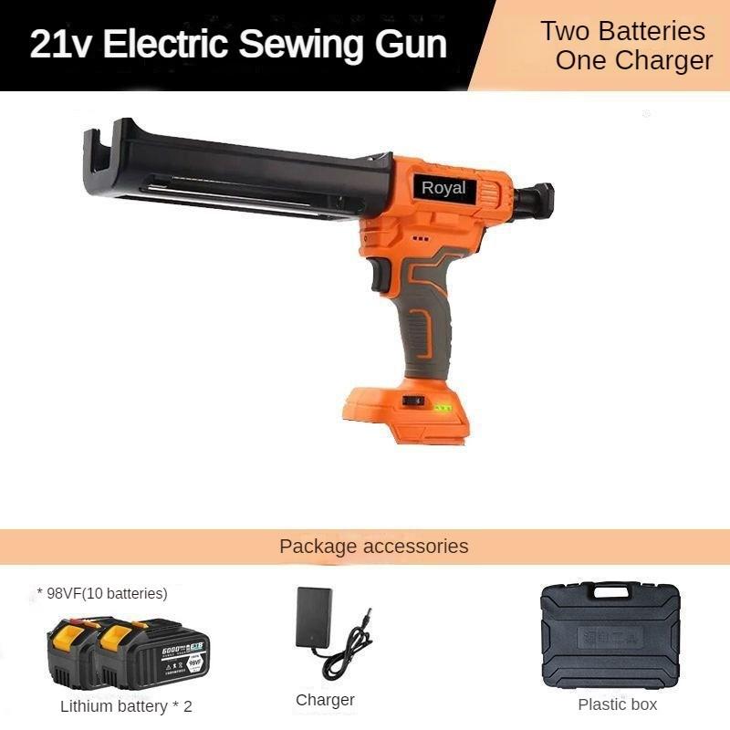 21V Fully Automatic Beauty Seam Glue Machine Household Repair Power Tool Electric Double Tube Glue Gun