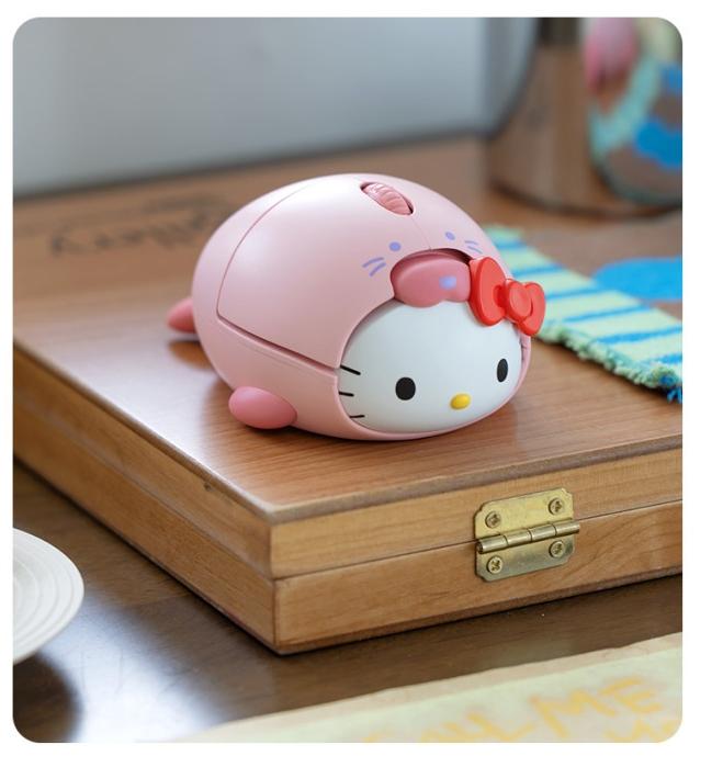 Sanrio Genuine Figure Bluetooth Mouse 2.4Ghz Wireless  Hello Kitty, Cinnamoroll, Hangyodon