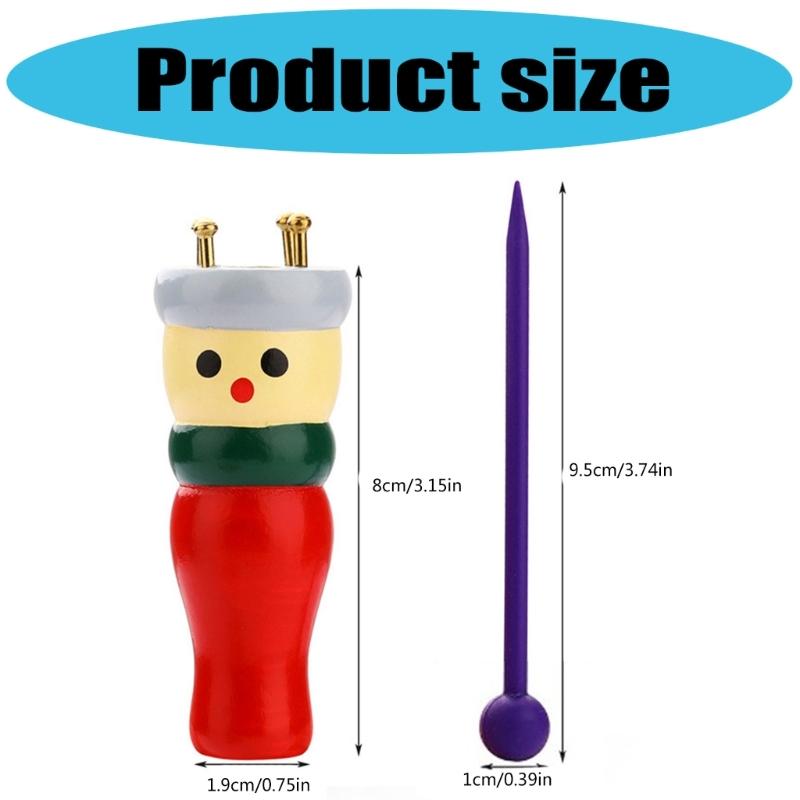 Knitting Tool Set Wooden Knitted Doll Set Knitting Toy Craft Set Easy To Use for Making Bracelets Necklaces