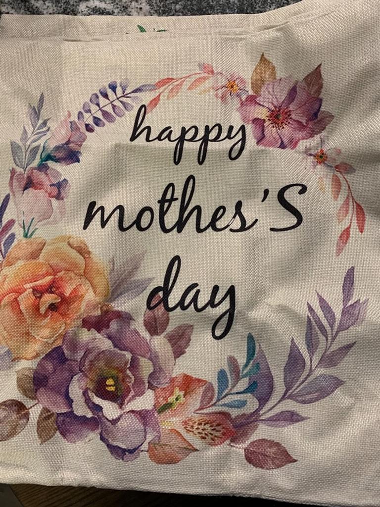 Buy 4PCS Mother's Day Pillow Case Throw Cushion Cover Home Decorative ...