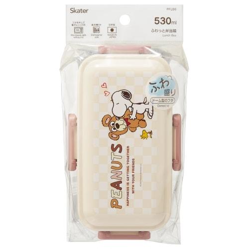Skater Marmita Bento, Marmita de Serviço Fofa, 530ml, Fabricada no Japão, Design Snoopy e Urso, PFLB6-A