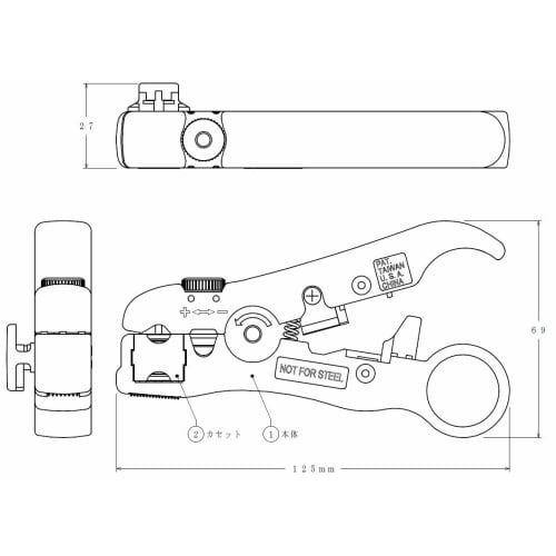 Maspro Coaxial Cable Stripper TLCS2