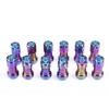 Nuovo Dado Ruota 44mm M12x1.5/1.25 20pz Dadi Ruota da Corsa Bloccanti + Set Chiave di Sicurezza