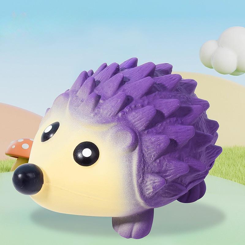 

Новая игрушка-симулятор ежа для питомца со звуком, износостойкая, устойчивая к укусам, жевательный продукт для маленьких собак, легко чистится, для тренировок, интерактивная игрушка для питомца фиолетовый