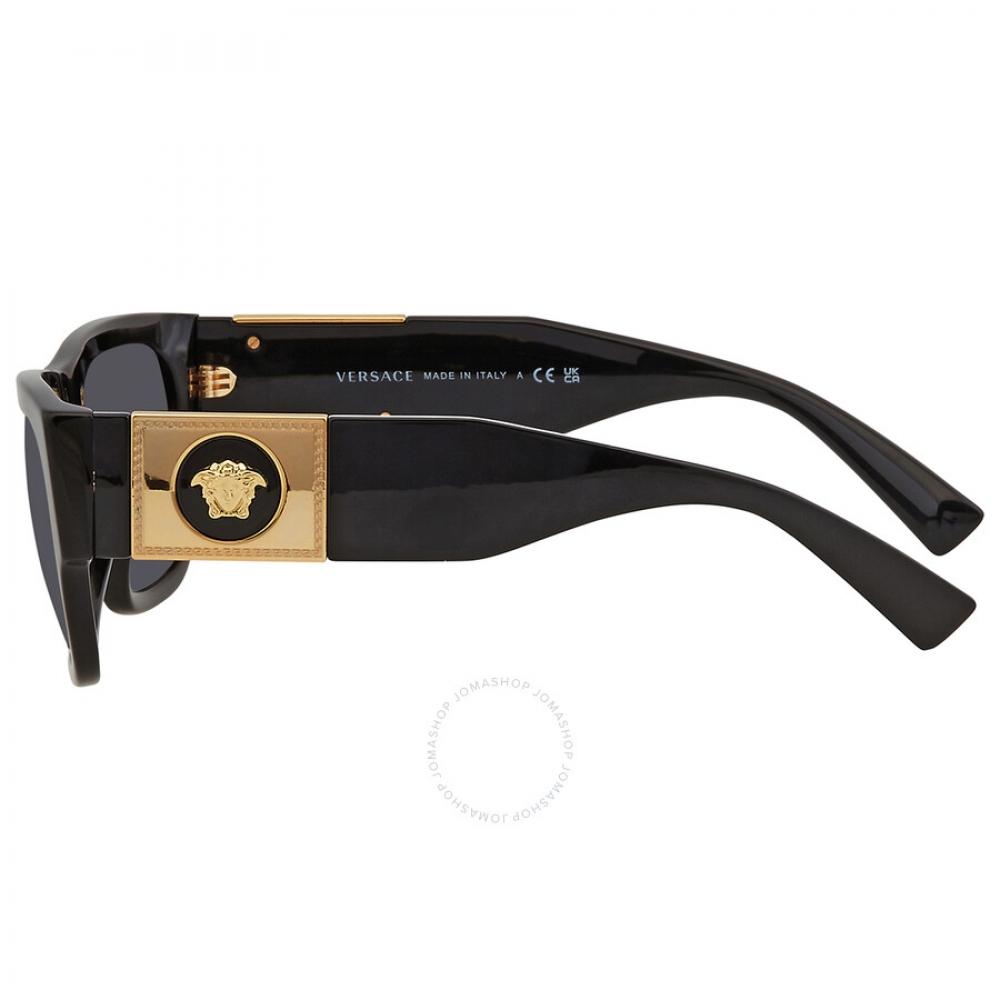 VerSace Dark Gray Rectangular Men S SunglaSSeS Ve4406 Gb1 87 56